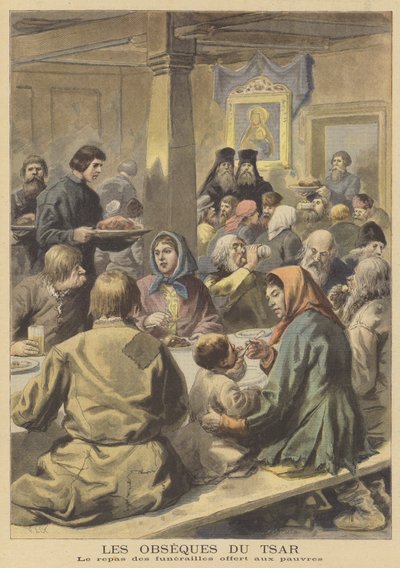 The Funeral of Tsar Alexander III of Russia by French School